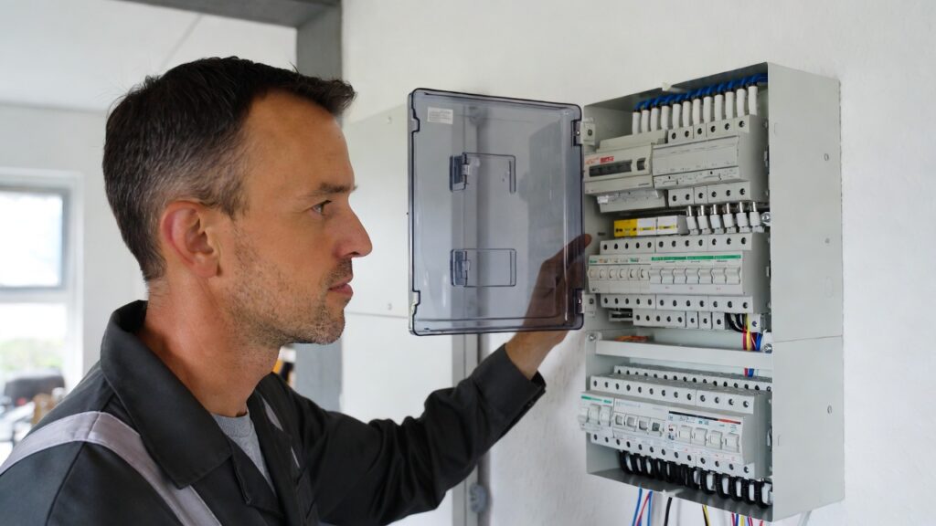 Inspectie van meterkast en groepenkast op veiligheid en conformiteit