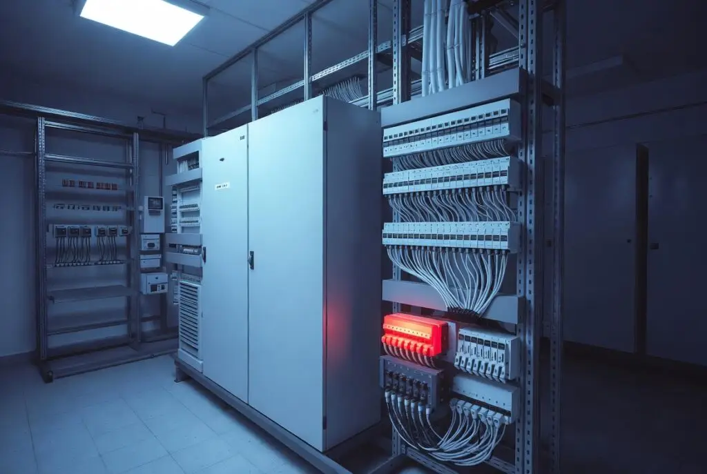 Gecertificeerde inspecteur voert NTA 8220 thermografie uit in bedrijfspand voor verzekeraar