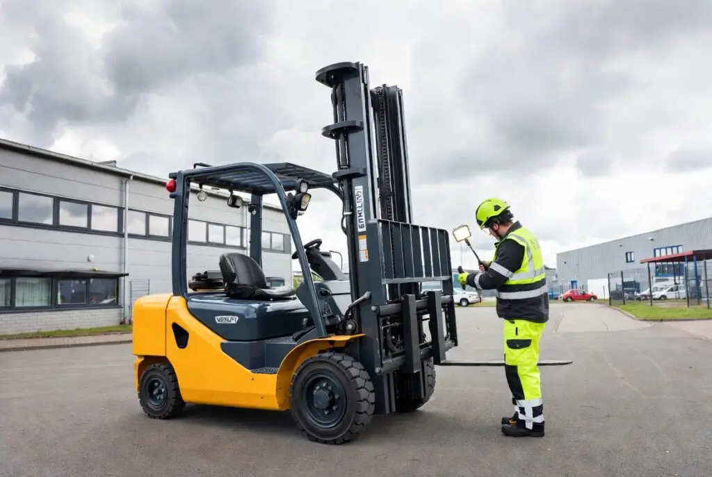 Gecertificeerde heftruck keuring op locatie door Keuringservice Noord